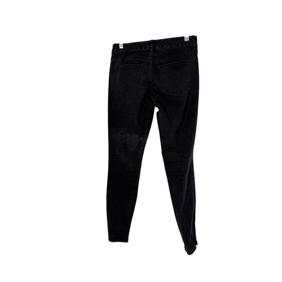 👖 The Limited Washed Charcoal Black Legging Jean Zipper Ankle 2 👖 - Picture 3 of 6